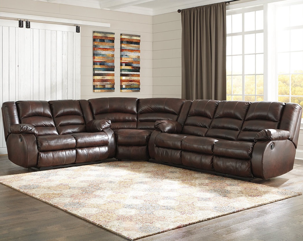 Carlisle Recliner 3 Piece Sectional Pic 1